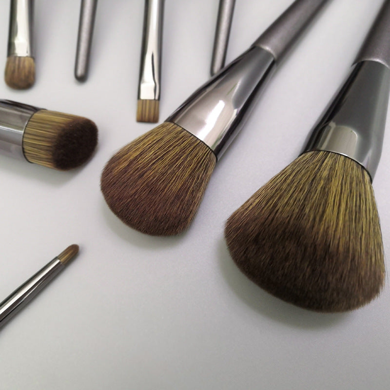 Synthetic Custom Makeup Brush - 8pcs - Gray