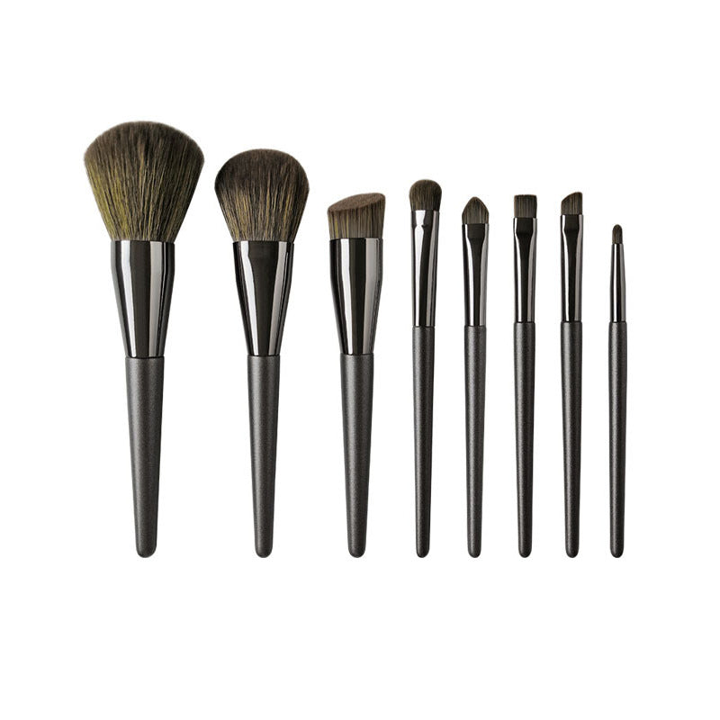 Synthetic Custom Makeup Brush - 8pcs - Gray