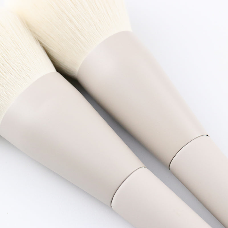 Custom Makeup Brush Set - 10pcs - Matte White Gray