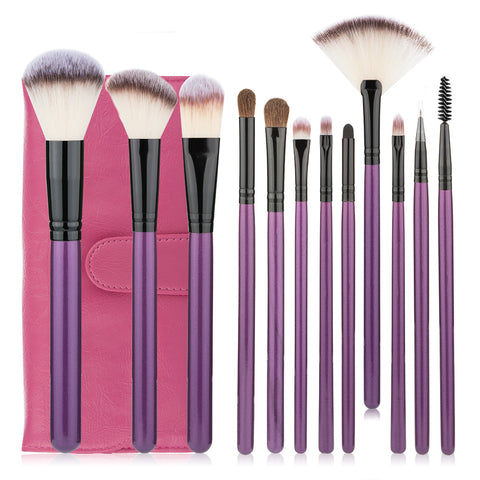 Premium Cosmetic Makeup Brush Set - 12/18/24pcs - Golden
